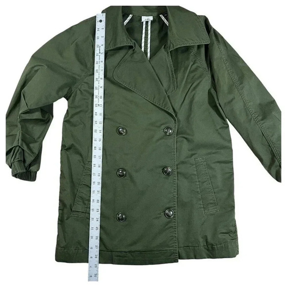 Cabi Olive Expedition Double Breasted Casual Jacket 3/4 Ruched Sleeve Size Small - Picture 3 of 7